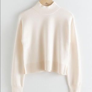 NWOT & Other Stories Mock Neck Sweater in Cream